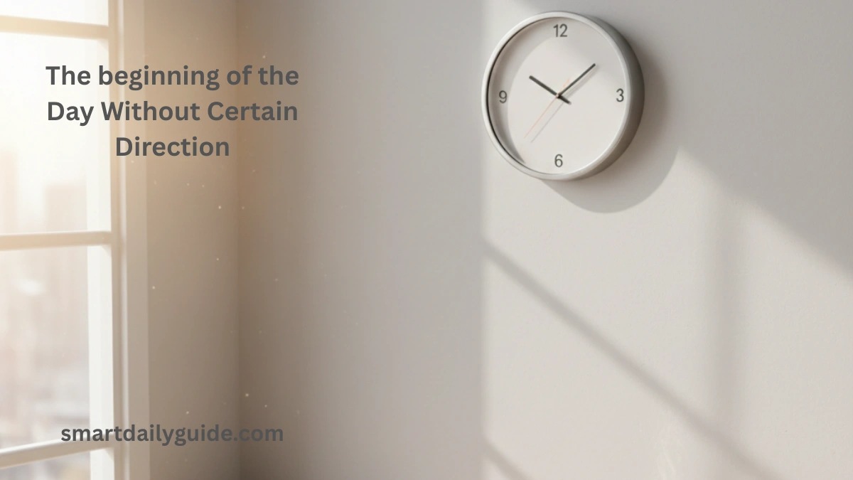 The beginning of the Day Without Certain Direction